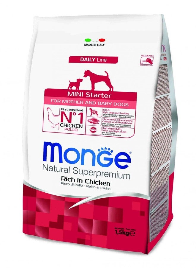 all4pets Monge Daily Line - Mini Starter with Chicken 1.5 Kg,Granule - Image 1